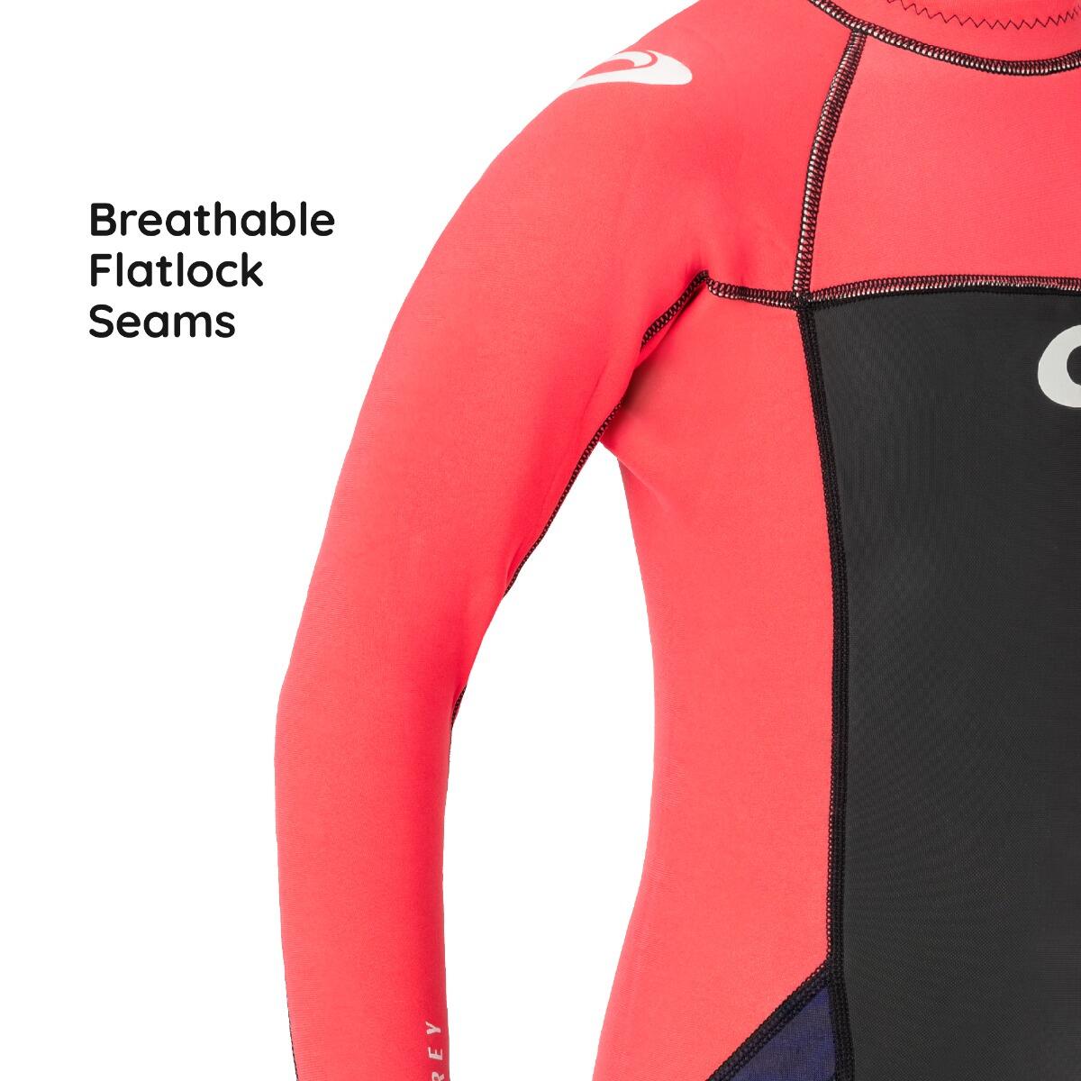 Osprey Kids Origin 3mm Wetsuit | Full Length Wetsuit, Neon Pink 6/6