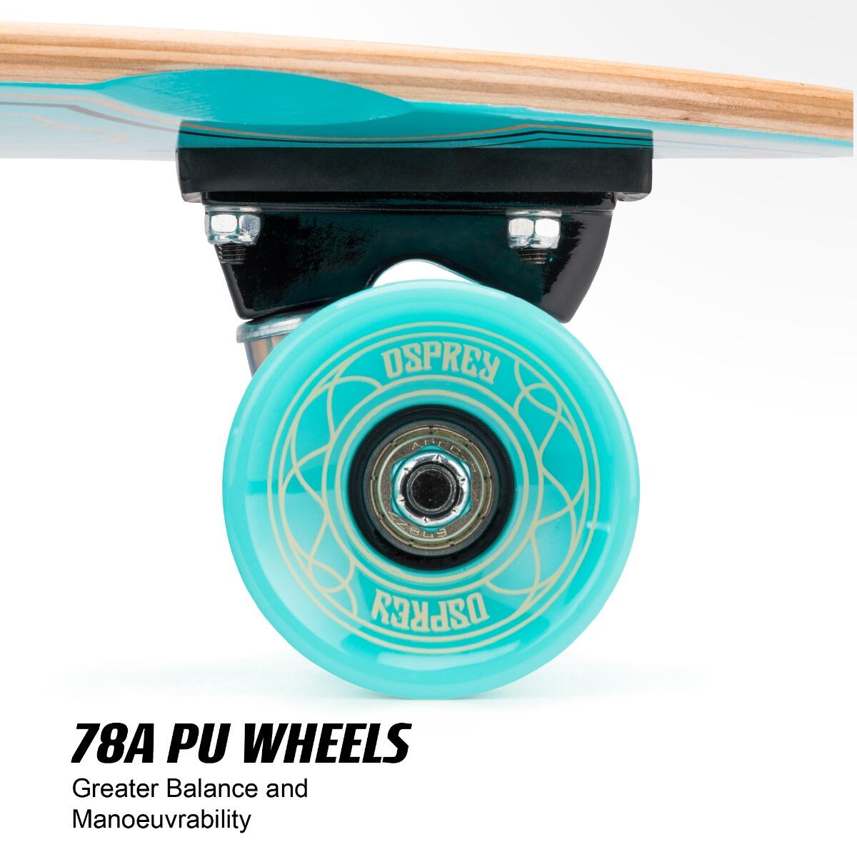 Osprey Complete Longboard, Twin Top Maple Concave Deck Helix 5/6
