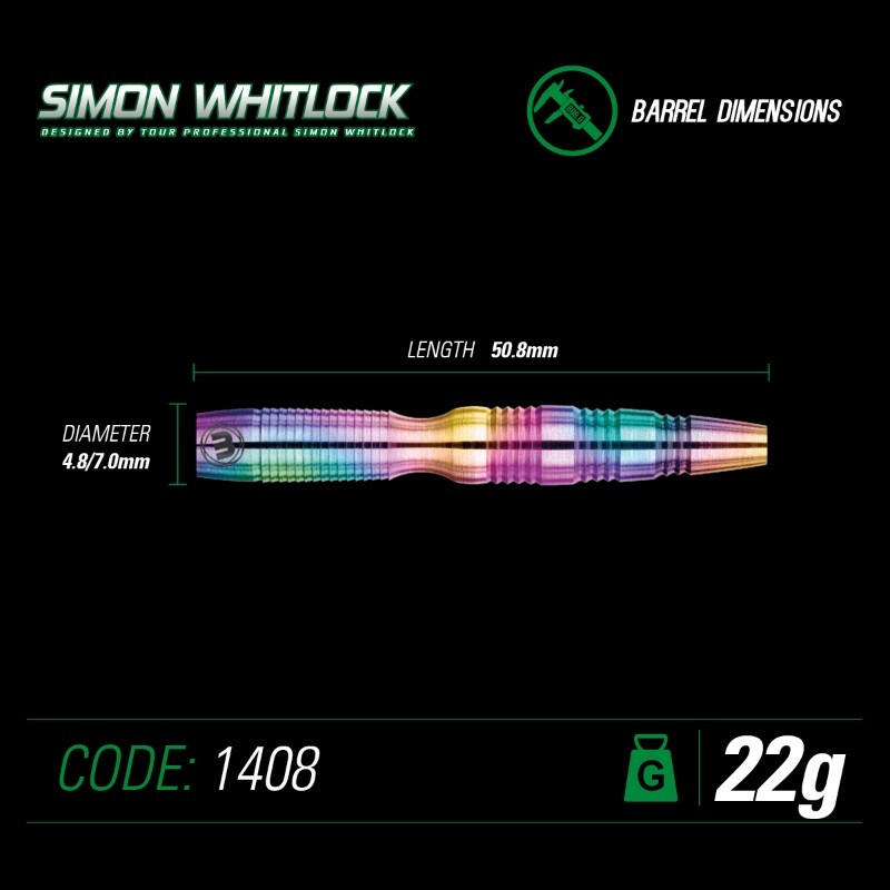 Winmau Whitlock Steeldart Urban Grip 1408 22g 3/4
