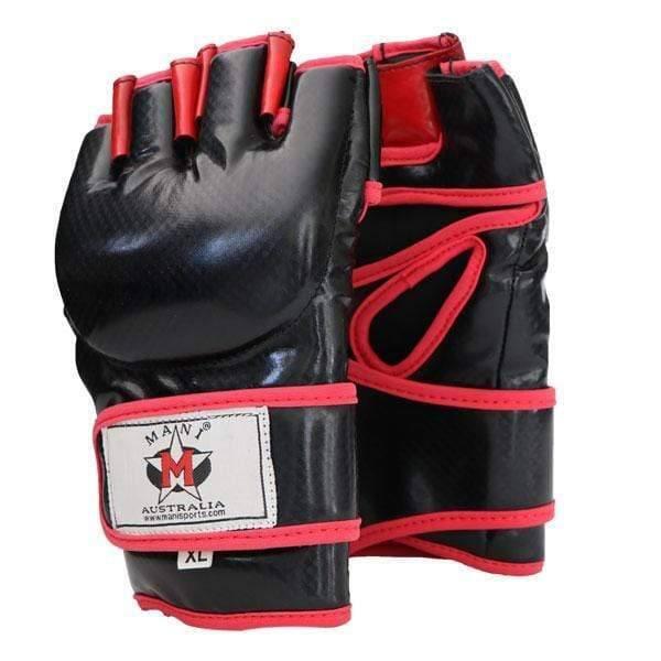 BLACK & RED HEAD START MMA GRAPPLING GLOVES