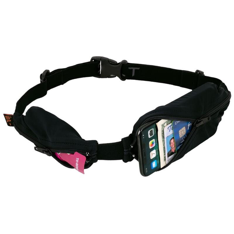 SPIbelt® Dual Pocket PRO 腰包袋 1.7L - 黑色