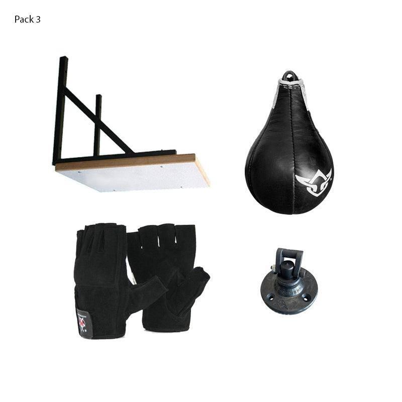 Speedball Frame with Leather Speed ball and Gloves Bundle