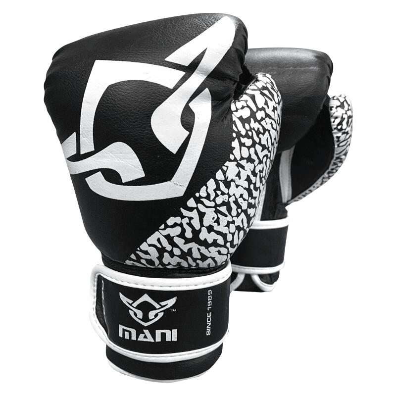 BLACK & WHITE JUNIOR BOXING GLOVES
