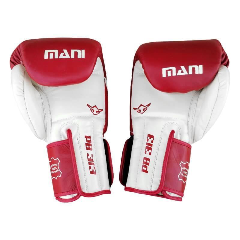 BURGUNDY & WHITE MUAY THAI BOXING GLOVE