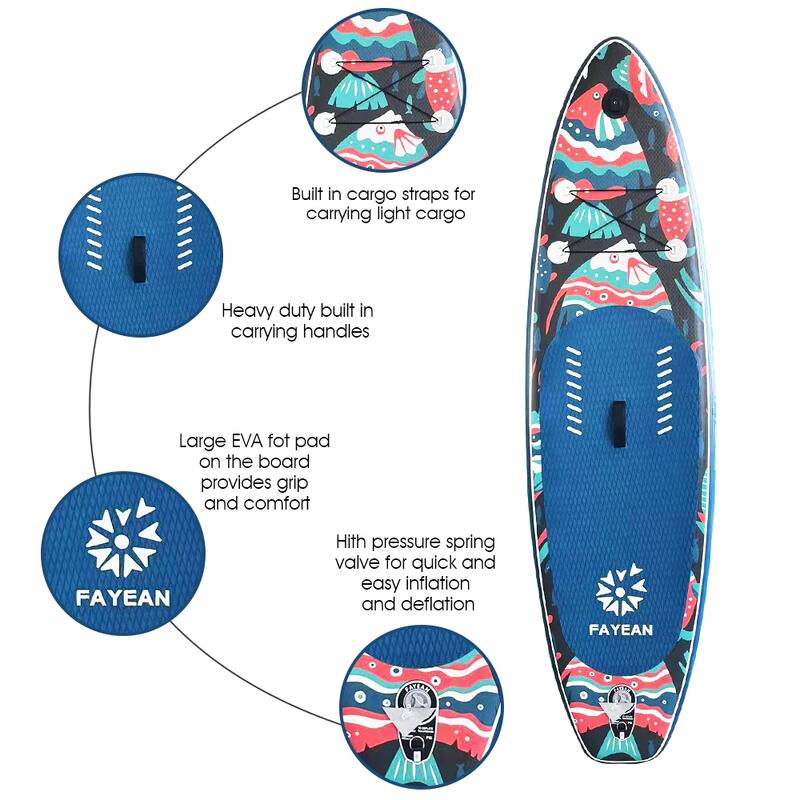 Christmas Fish Monster Kids'  8'5'' STAND-UP PADDLE BOARD SET