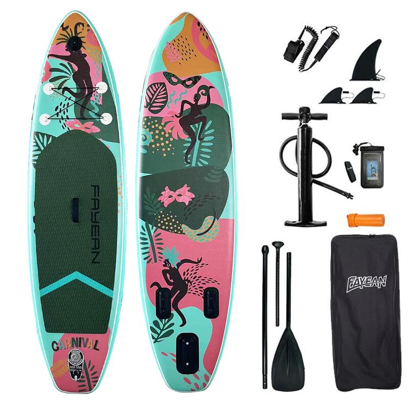 TROPICAL RAVE KIDS' 8’5‘’ STAND-UP PADDLE BOARD SET