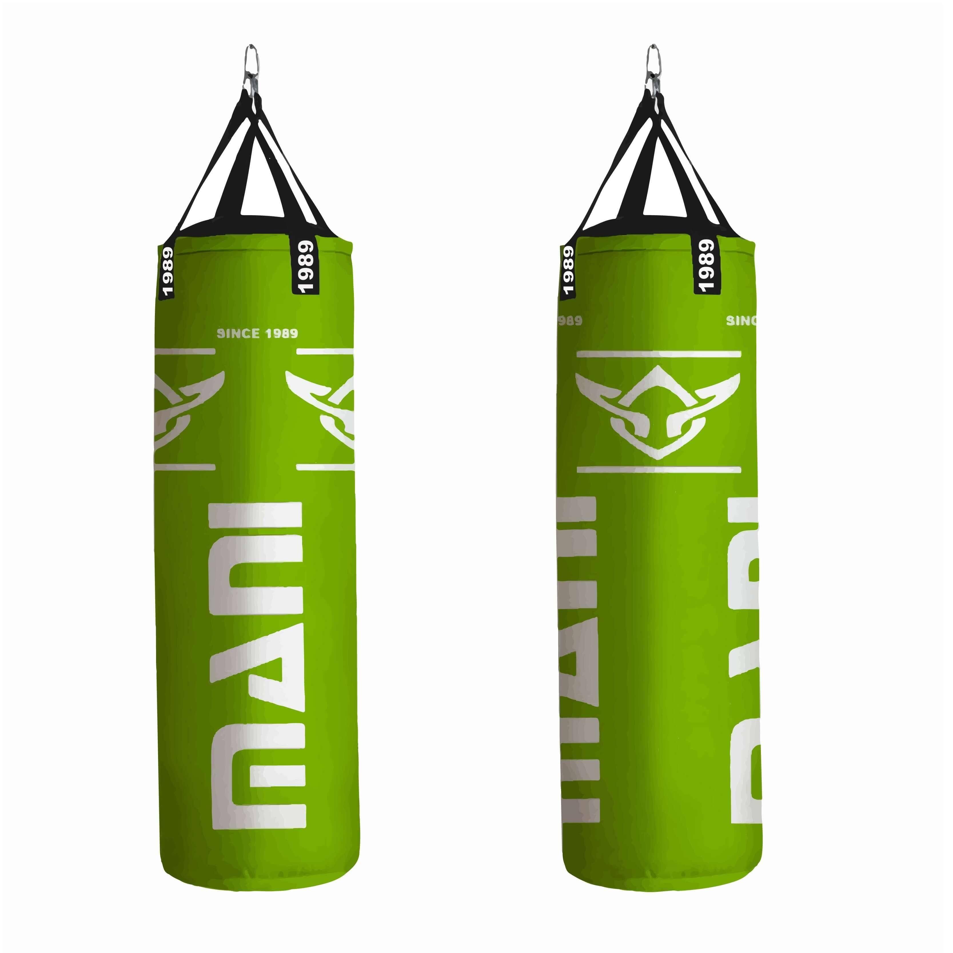 4FT, 45 CM DIA FILLED GREEN KICKBOXING BAGS