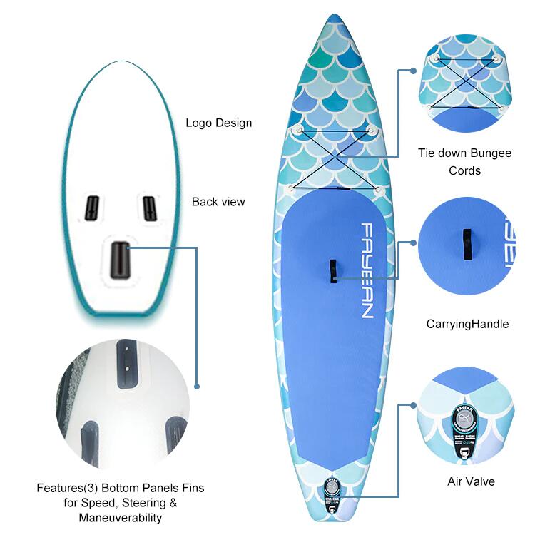 FISH SCALE 11'*32.7"*6" STAND-UP PADDLE BOARD SET