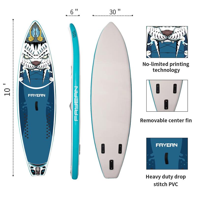 Tiger blue 10'9'' STAND-UP PADDLE BOARD SET