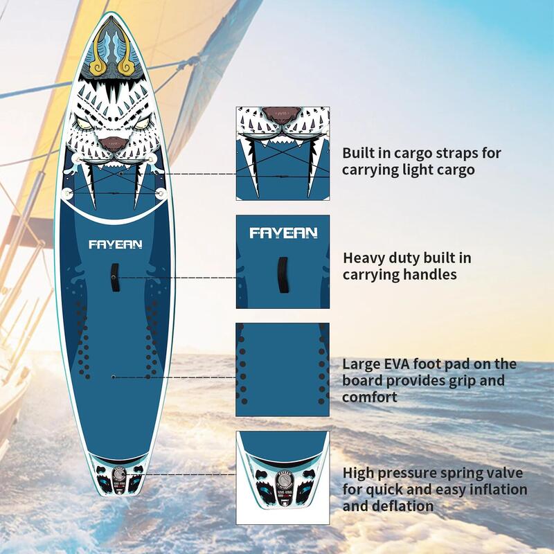 Tiger blue 10'9'' STAND-UP PADDLE BOARD SET