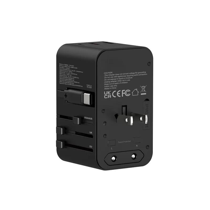XPower TA70C 6 Output 70W PD/PPS GaN Travel Adapter - Black