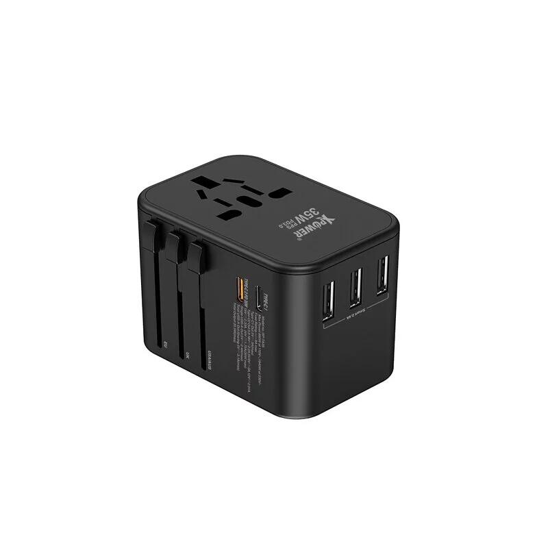 XPower TA35 35W 5-Port Travel Adapterwith PD 3.0 Fast Charging - Black