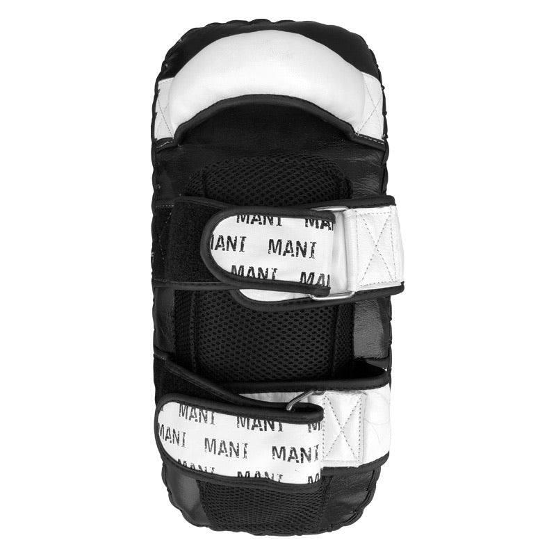 BLACK & WHITE PRE CURVED MUAY THAI ARM KICK PADS