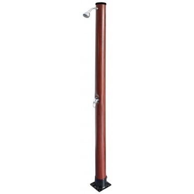 GRE Ducha solar de PVC aspecto madera 20L
