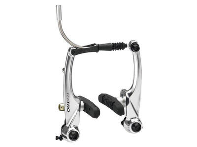Tektro m530 v-brake remblokken in zilver voor atb/mtb