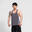 Men's Plain Y Back Workout Sport Tank Top - Dark Grey