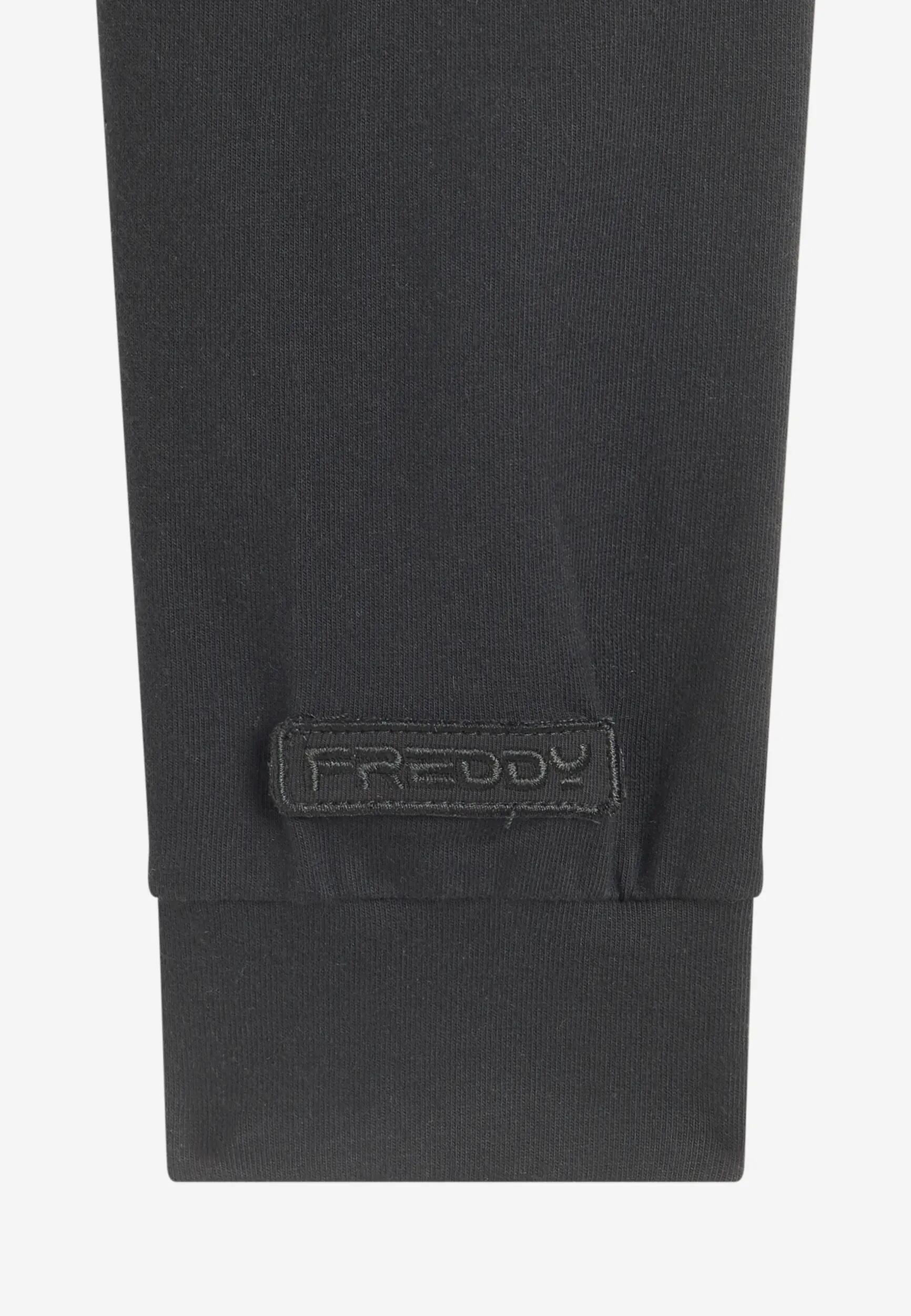Sudadera de mujer de cuello redondo de punto con tejido gofrado 7/8