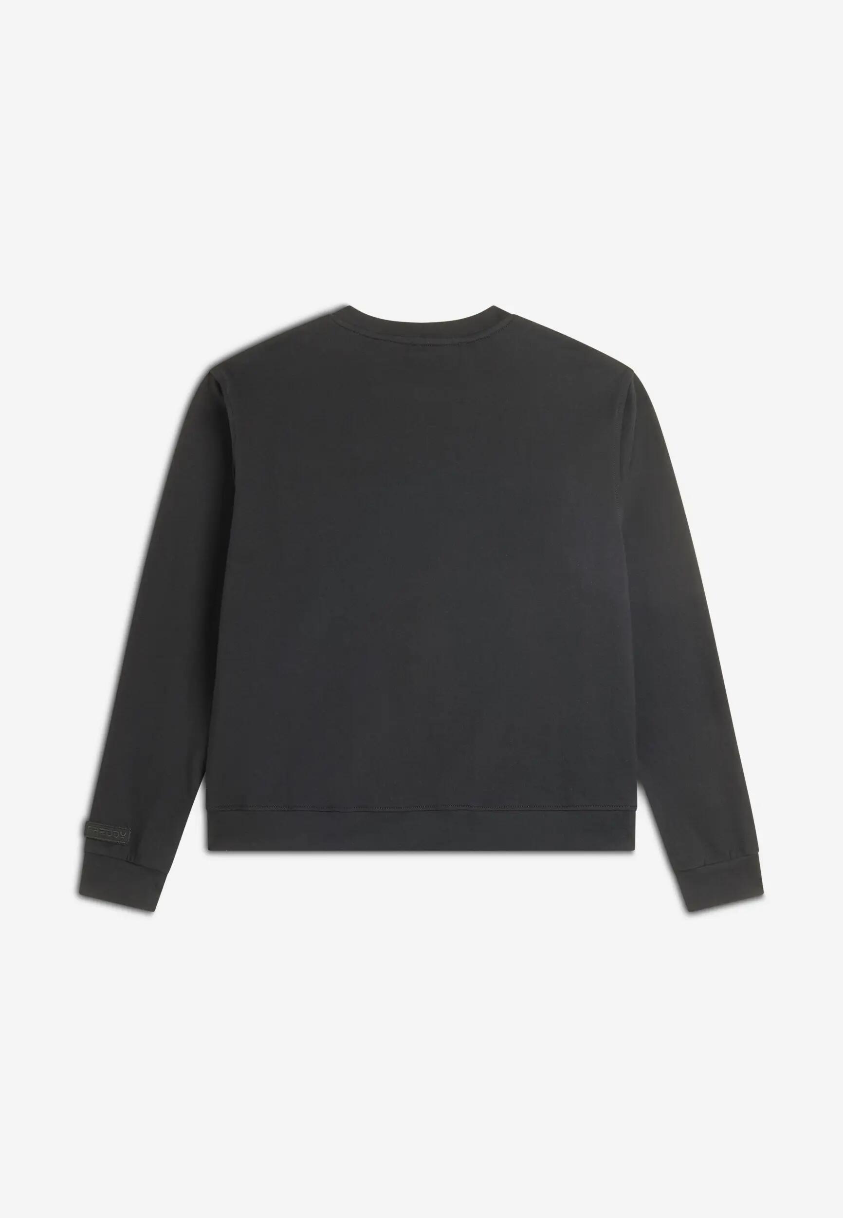 Sudadera de mujer de cuello redondo de punto con tejido gofrado 6/8