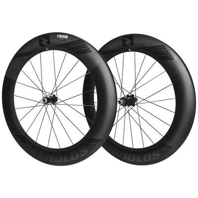 Paar tubeless schijfwielen reynolds aero80 shimano