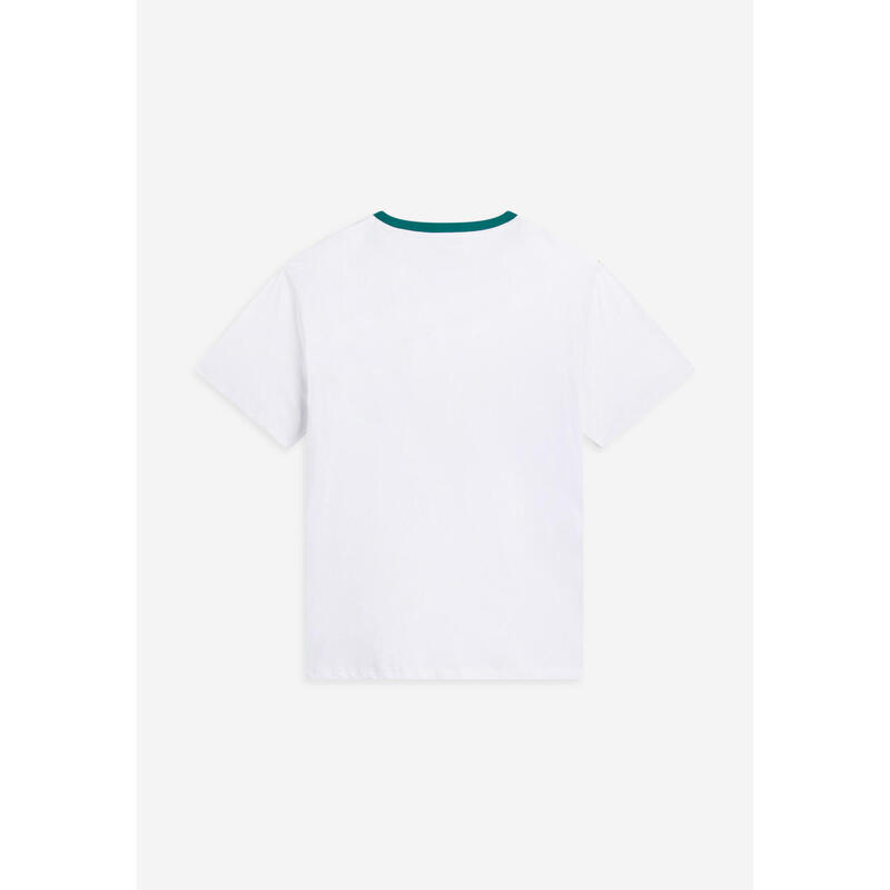 T-shirt da uomo con maxi logo lato cuore in tono colore