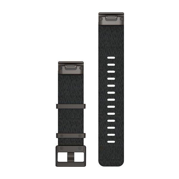 Garmin Correa De Reloj Quickfit 22 Correa De Nailon Jacquard: Negro Jaspeado 2/2
