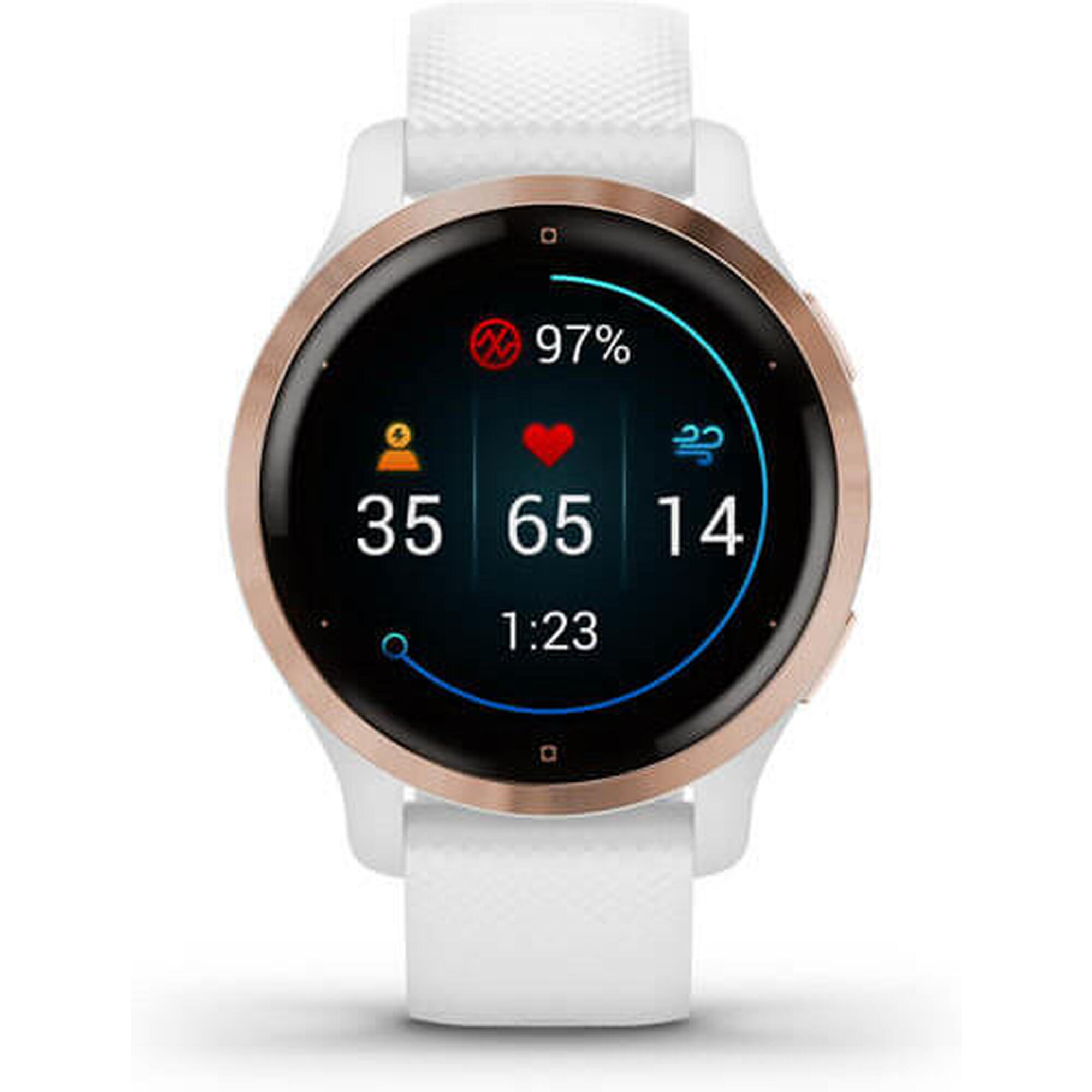Ceas Garmin Venu 2S cu ecran AMOLED și GPS