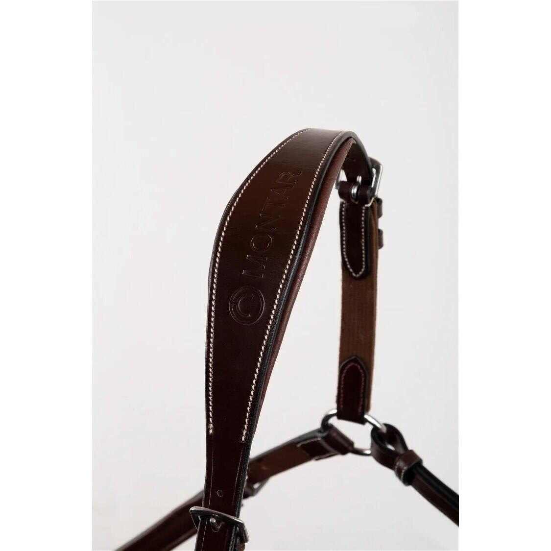 Collier de chasse pour cheval cuir vegan Montar Papillon SS ECO 3/3