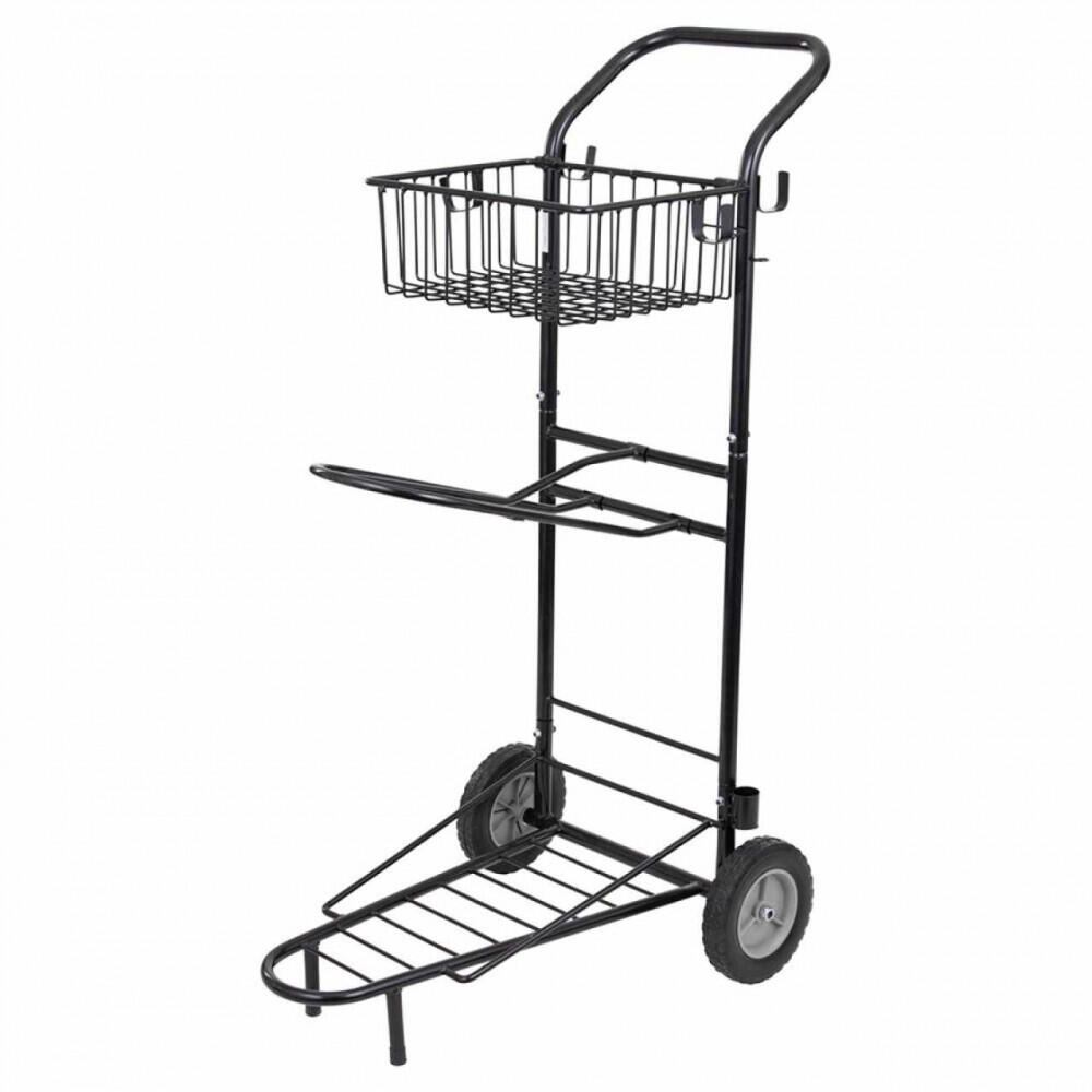 Riding cart with basket and 1 saddle rack Premiere