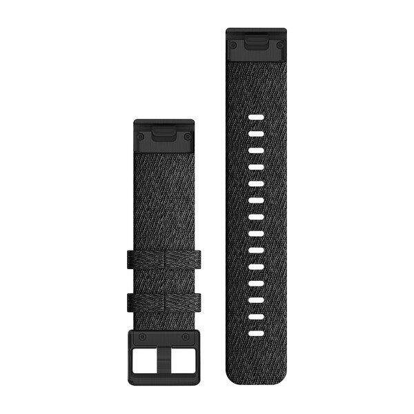 Garmin Correa Para Reloj Quickfit 20 Nailon Negro Jaspeado Con Hebilla Negra 2/2