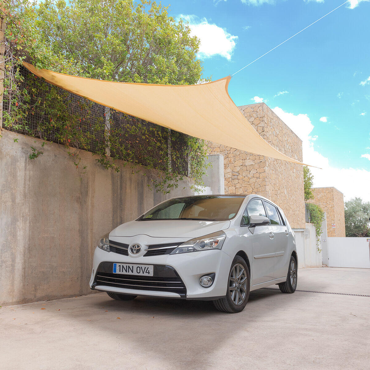 Tenda Parasole Rettangolare COOLBOYS 4,6x5,8 M - Blocco UV Per Esterno Beige