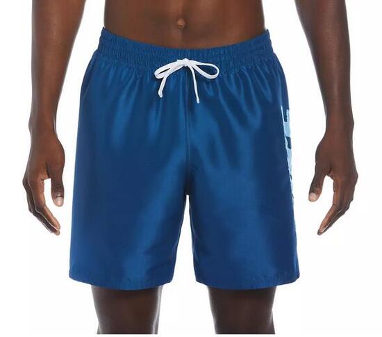 Costume da bagno uomo nike big logo - blu