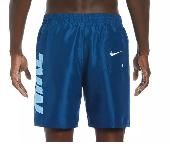 Costume da bagno uomo nike big logo - blu 2/5