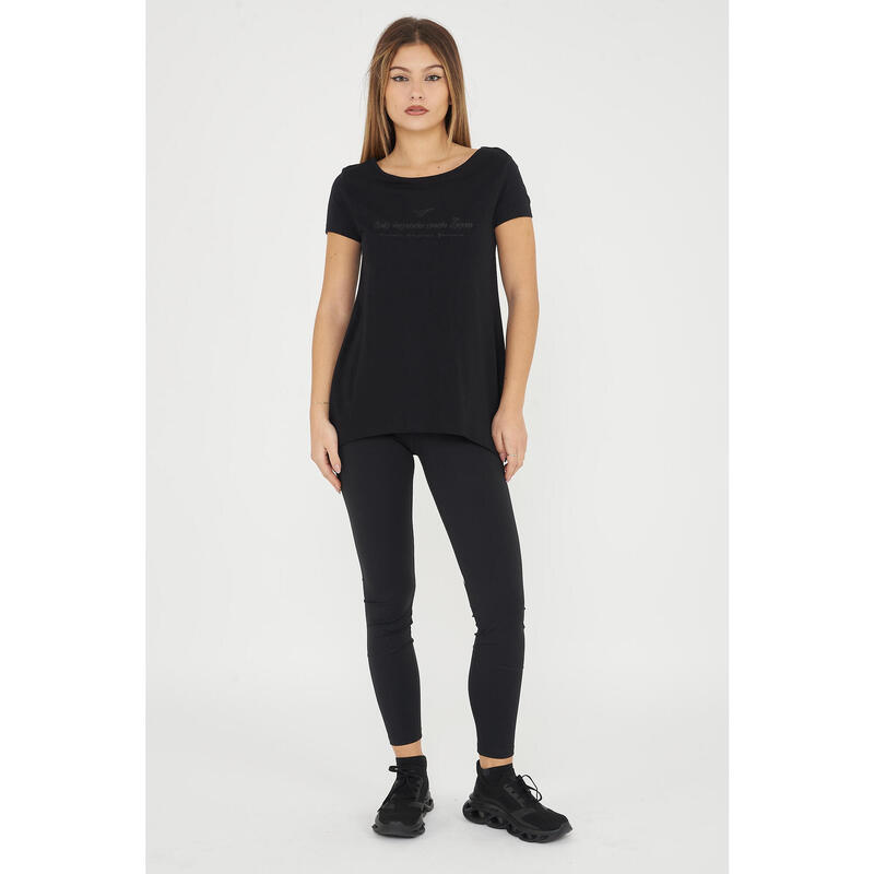 Femei Fitness T-Shirt Negru Callisto