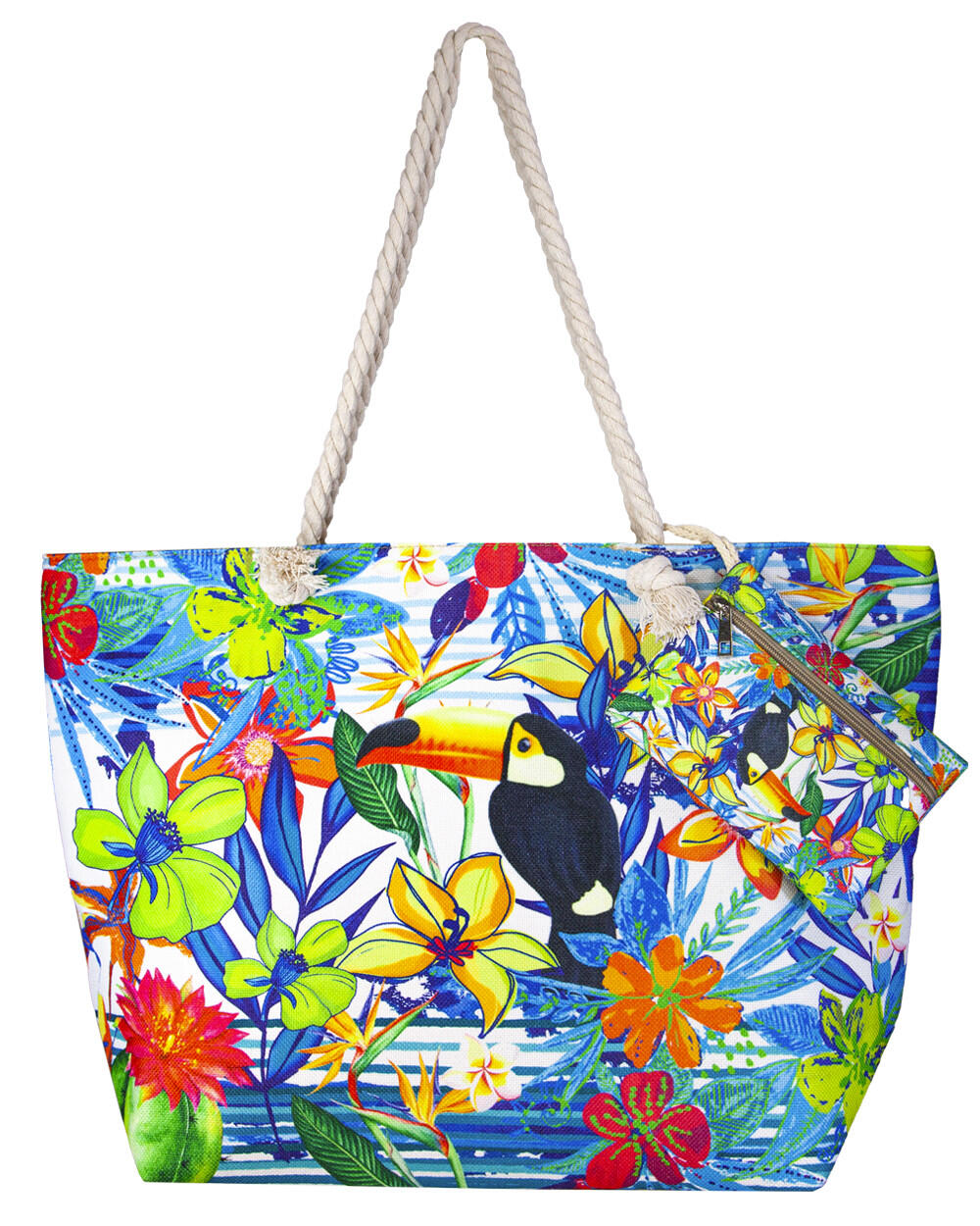 SUN & SURF BOLSA DE PRAIA ESTAMPADA COM BOLSA TUCAN