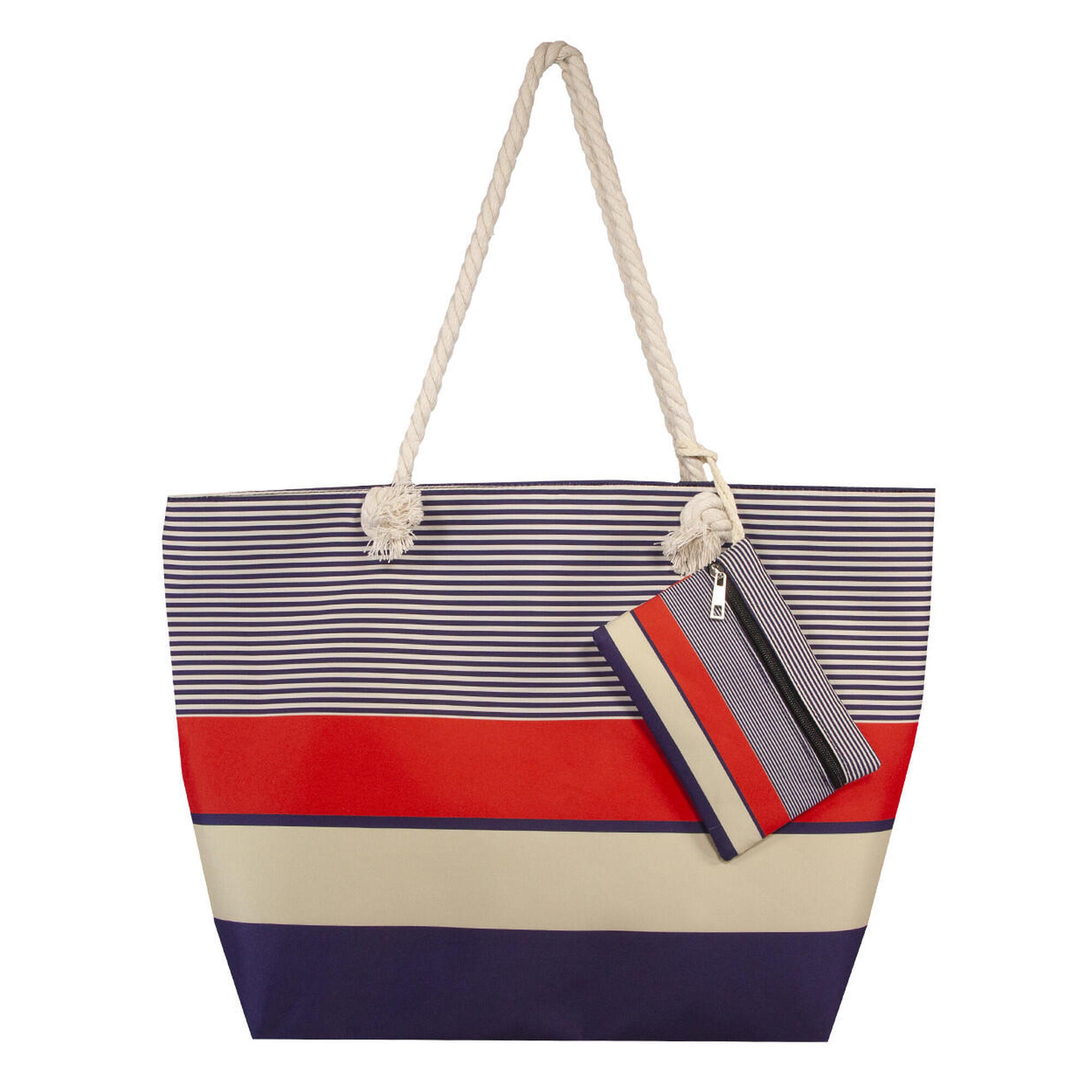 Sun & Surf - Sac Imprimé Plage Avec Élégant Sac À Main Corail - Sac - Multicolore - Decathlon