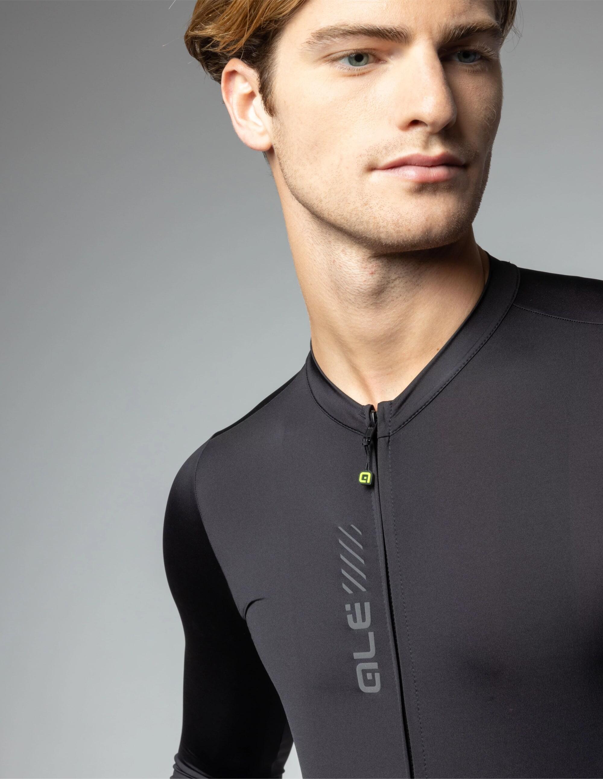 Koszulka rowerowa męska Alé Cycling Solid Color Block LS 5/7