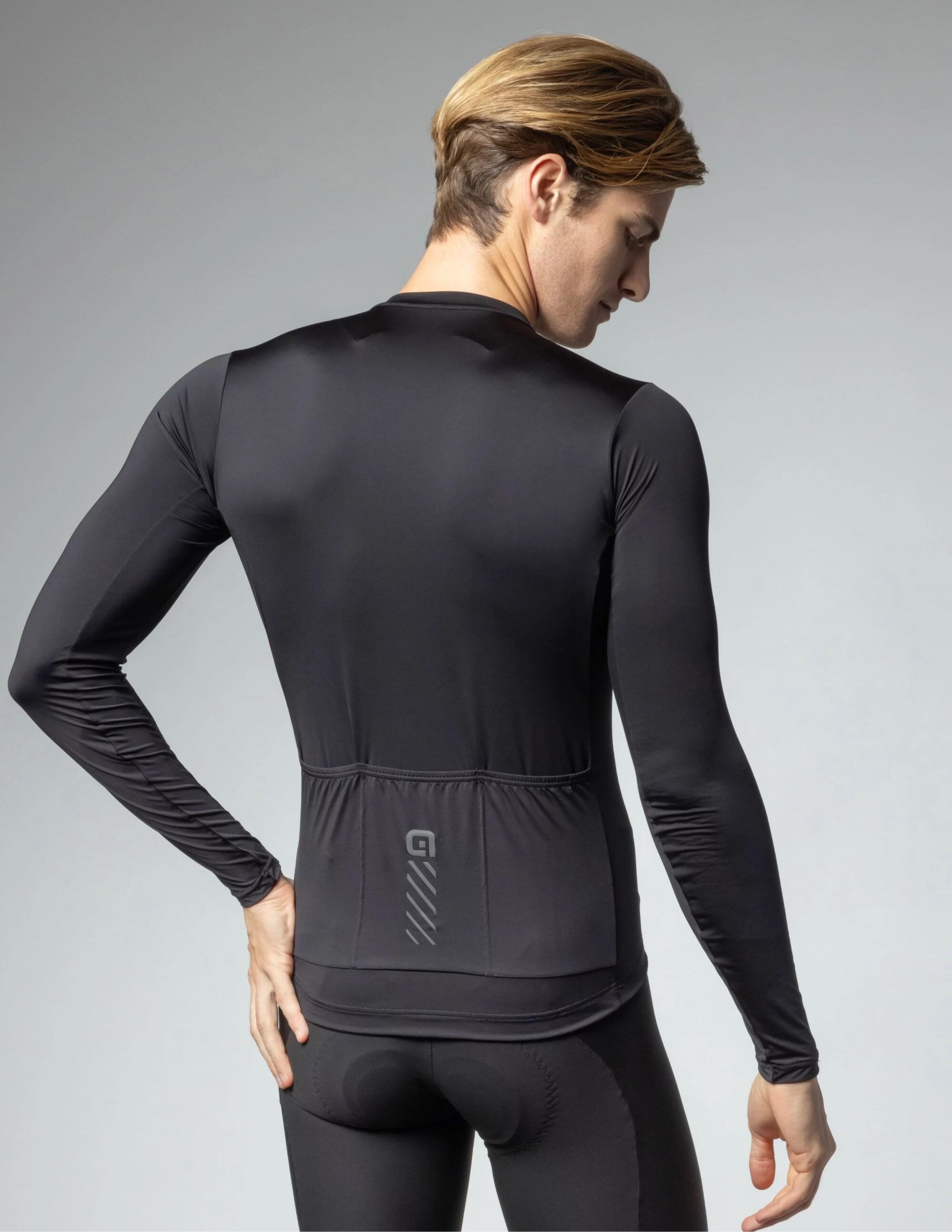 Koszulka rowerowa męska Alé Cycling Solid Color Block LS 4/7