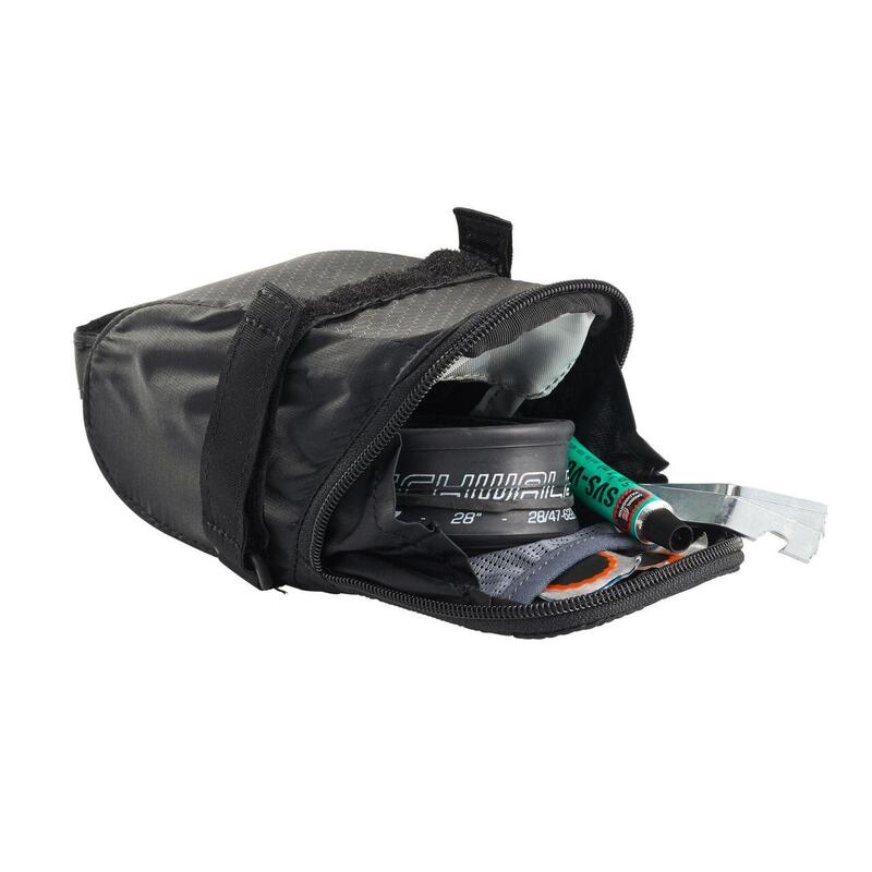 Geantă de bicicletă B'Twin Race Light 0,9L impermeabilă neagră