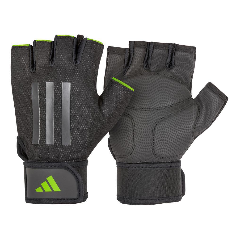 ADIDAS Adidas Half Finger Weight Lifting Gym Gloves, Green