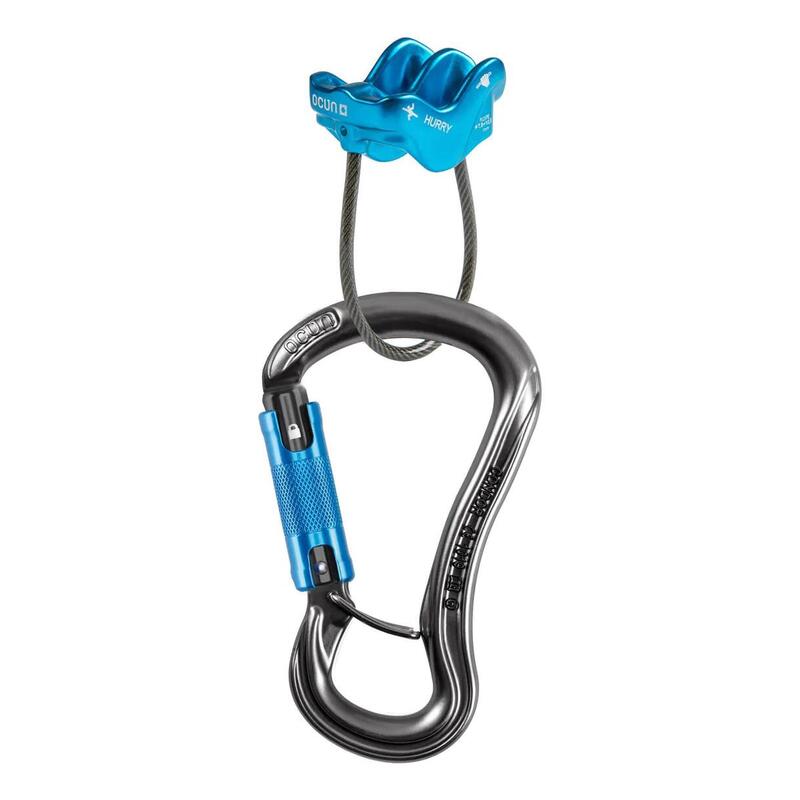 Zestaw do asekuracji Ocun Belay Set Condor Triple Hurry - anthracite/blue