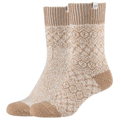 Sokken voor vrouwen 2ppk wm casual cozy jacquard socks