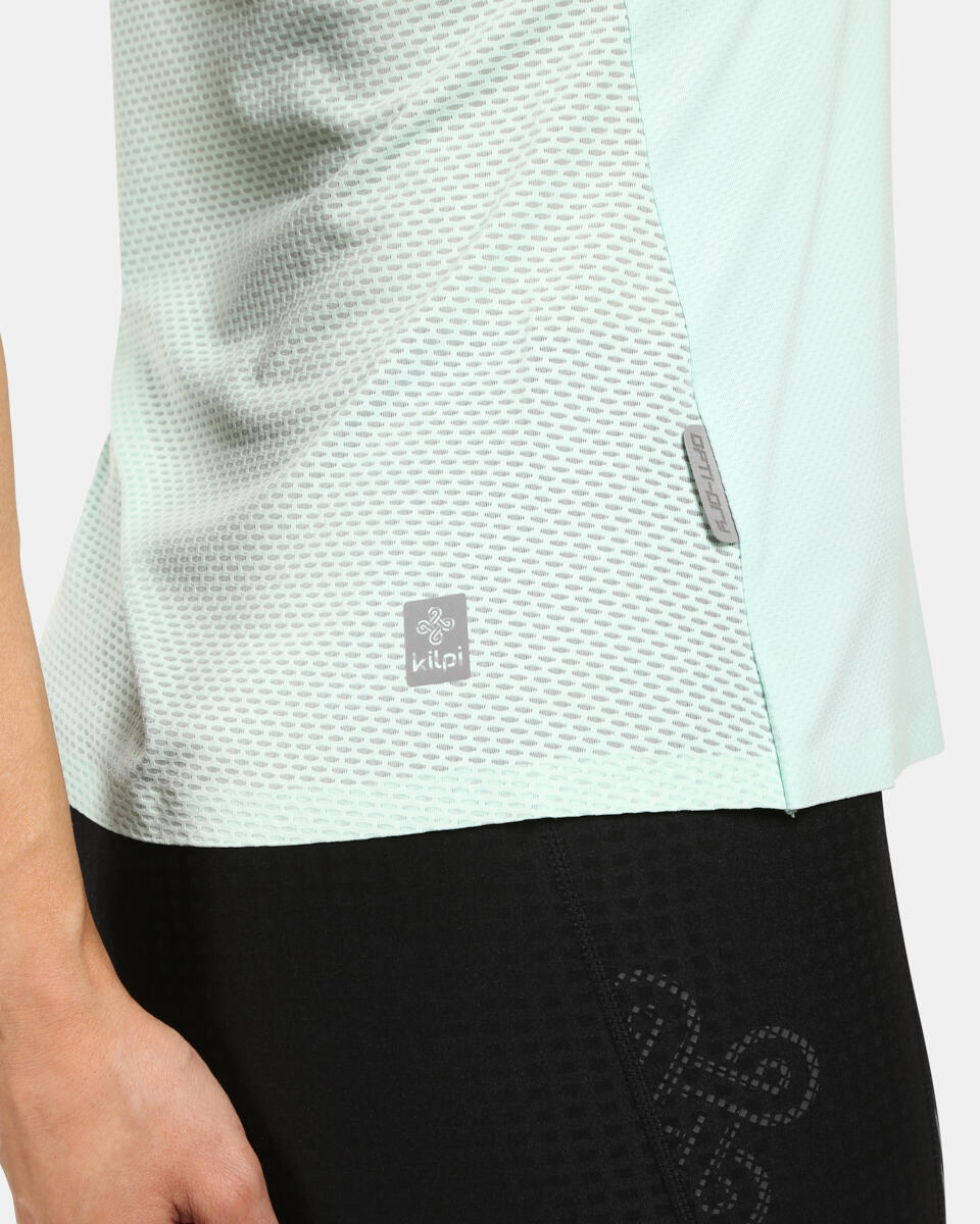 Camiseta sin mangas running transpirable SIEN-W mujer KILPI Verde menta 4/5