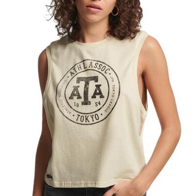 Superdry Damen Vintage Collegiate Touring T-Shirt Tank