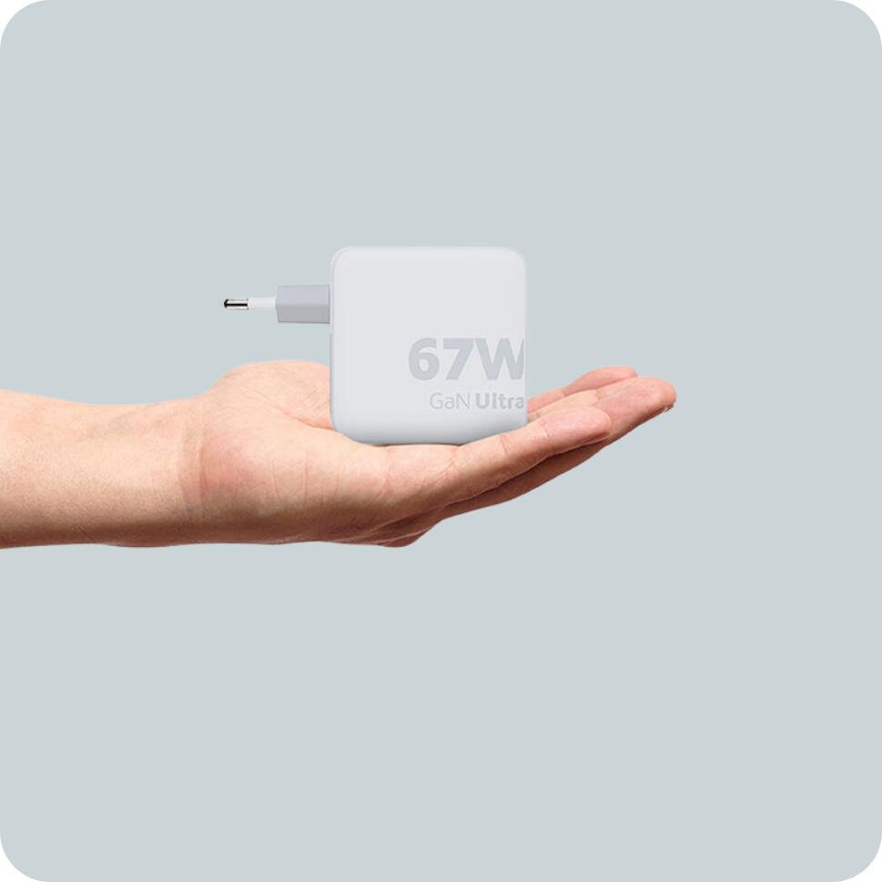 XTORM Ładowarka turystyczna 67W GaN +kabel USB-C PD biała 3/7