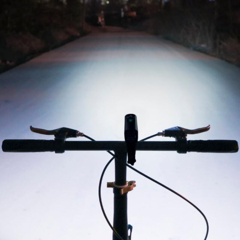Luz de bicicleta delantera 1300 lúmenes + luz trasera USB