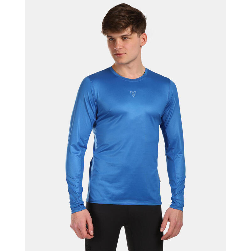 Camiseta manga larga de running y senderismo SPOLETO-M hombre KILPI Azul