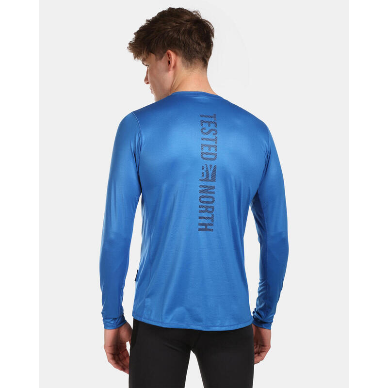 Camiseta manga larga de running y senderismo SPOLETO-M hombre KILPI Azul