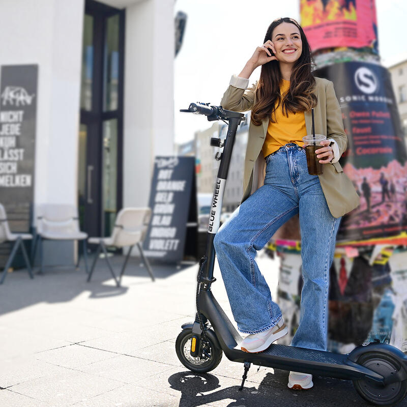 Trottinette électrique BLUEWHEEL IX250: Légère, freinage Double, Moteur 350W