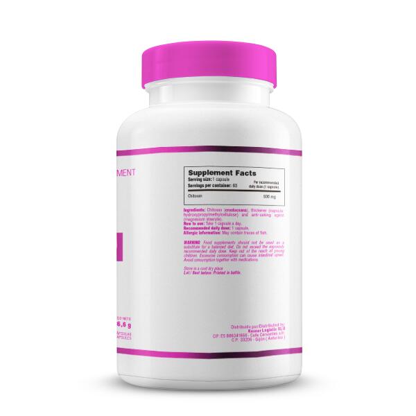 Chitosan 500mg - 60 Cápsulas de Smart Supplements