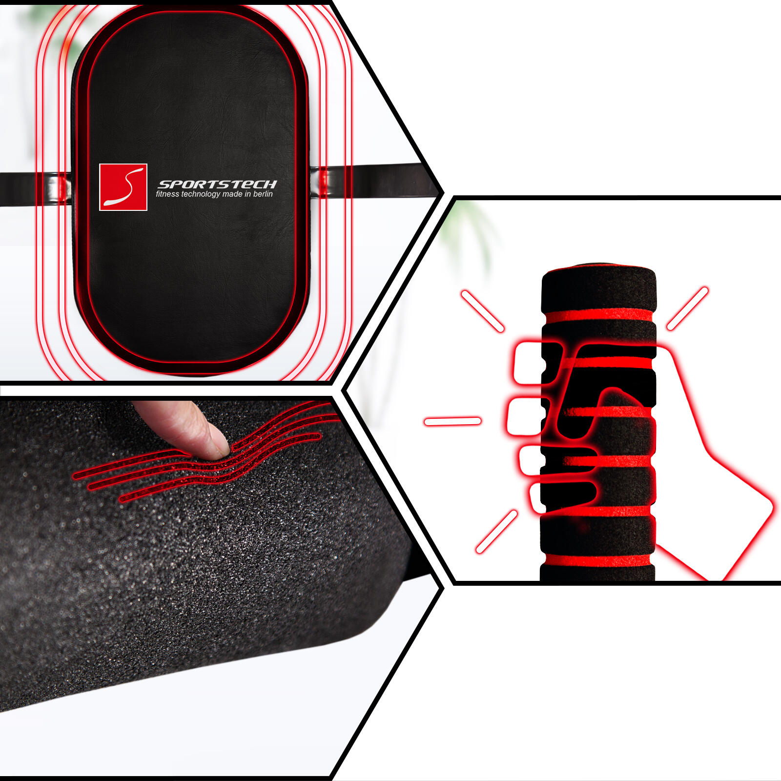 Chaise Romaine Sportstech PT300 - Fitness Multifonction - Exercices Poids Corps 6/8